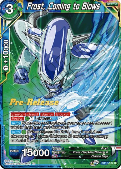 Frost, Coming to Blows (BT16-137) [Realm of the Gods Prerelease Promos] | Shuffle n Cut Hobbies & Games