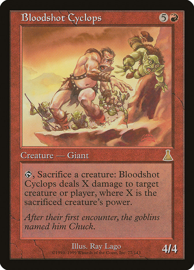 Bloodshot Cyclops [Urza's Destiny] | Shuffle n Cut Hobbies & Games