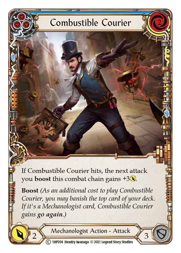 Combustible Courier (Blue) [1HP204] | Shuffle n Cut Hobbies & Games