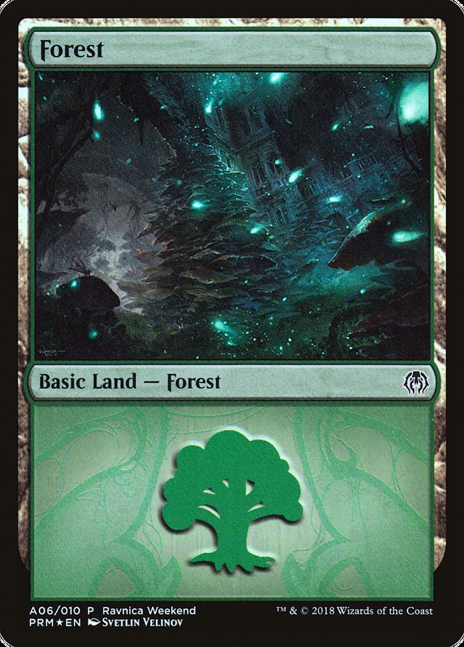 Forest (A06) [Ravnica Allegiance Ravnica Weekend] | Shuffle n Cut Hobbies & Games