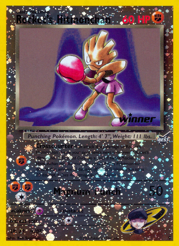 Rocket's Hitmonchan (9) (Winner) [Best of Promos] | Shuffle n Cut Hobbies & Games