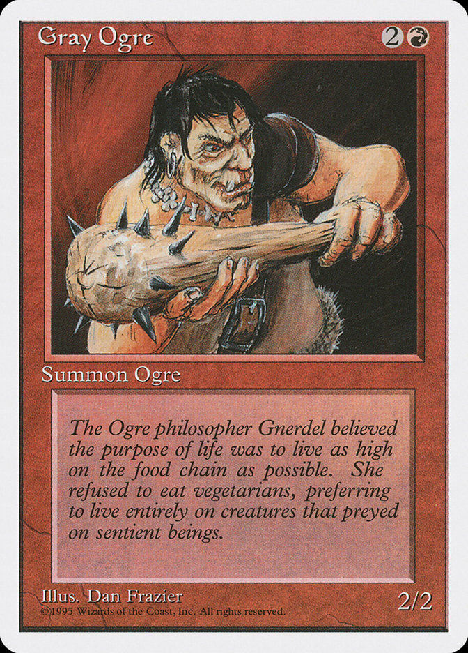 Gray Ogre [Fourth Edition] | Shuffle n Cut Hobbies & Games