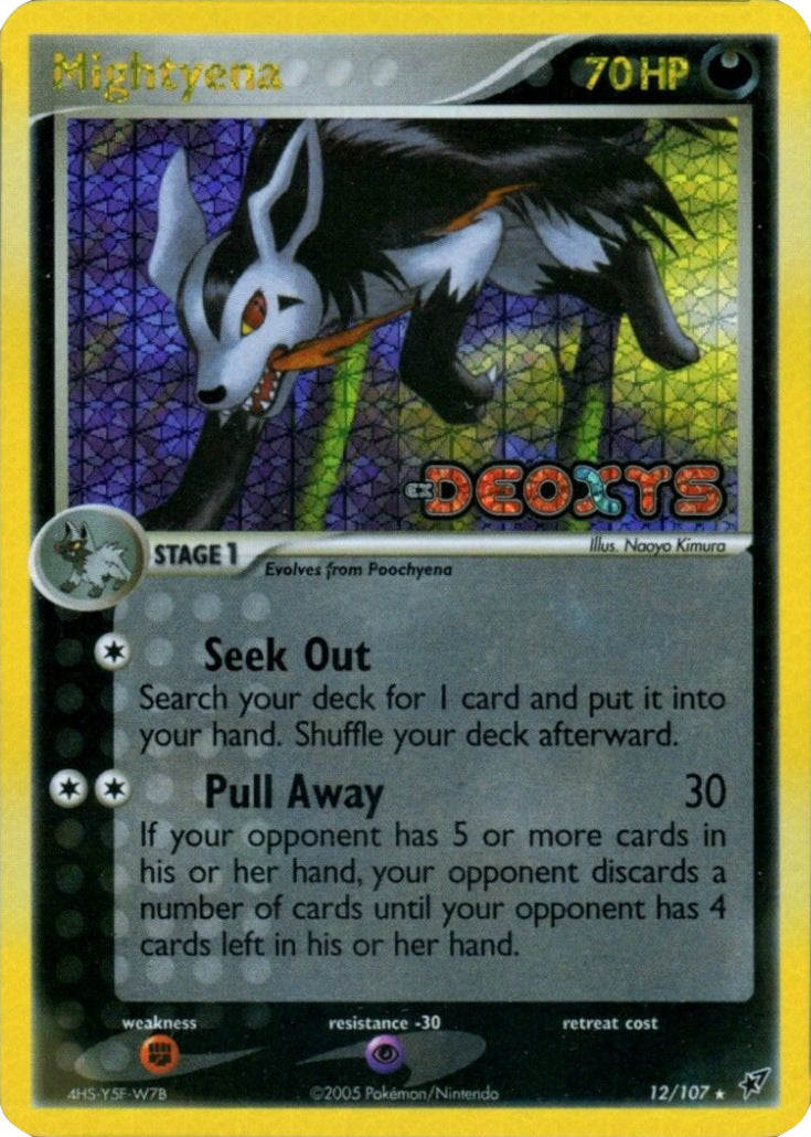 Mightyena (12/107) (Stamped) [EX: Deoxys] | Shuffle n Cut Hobbies & Games