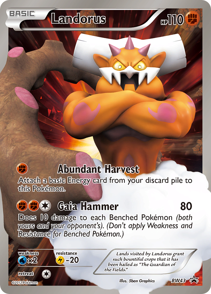 Landorus (BW43) [Black & White: Black Star Promos] | Shuffle n Cut Hobbies & Games