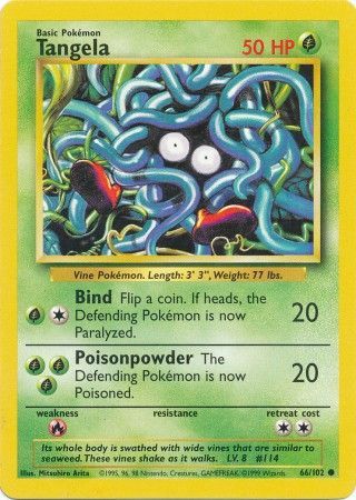 Tangela (66/102) [Base Set Unlimited] | Shuffle n Cut Hobbies & Games