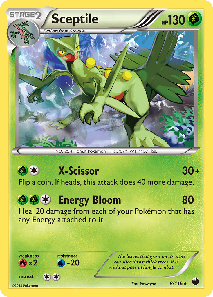 Sceptile (8/116) [Black & White: Plasma Freeze] | Shuffle n Cut Hobbies & Games