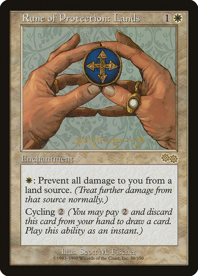 Rune of Protection: Lands [Urza's Saga] | Shuffle n Cut Hobbies & Games