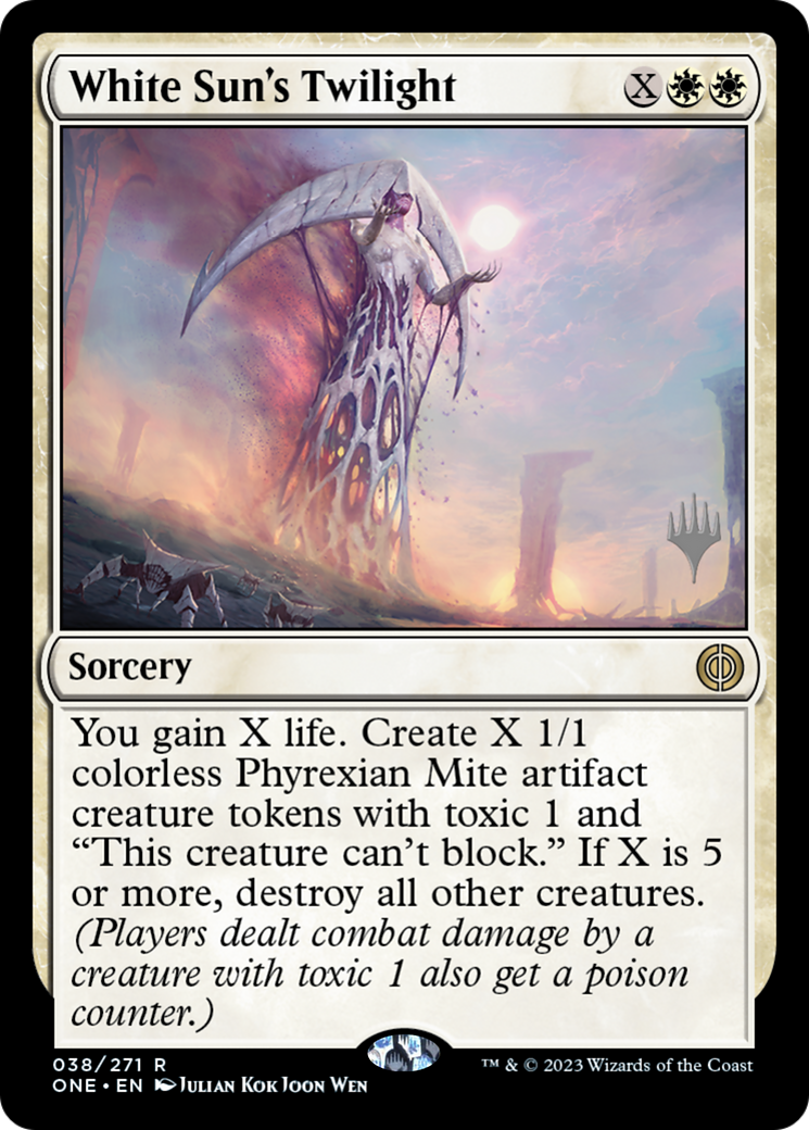 White Sun's Twilight (Promo Pack) [Phyrexia: All Will Be One Promos] | Shuffle n Cut Hobbies & Games