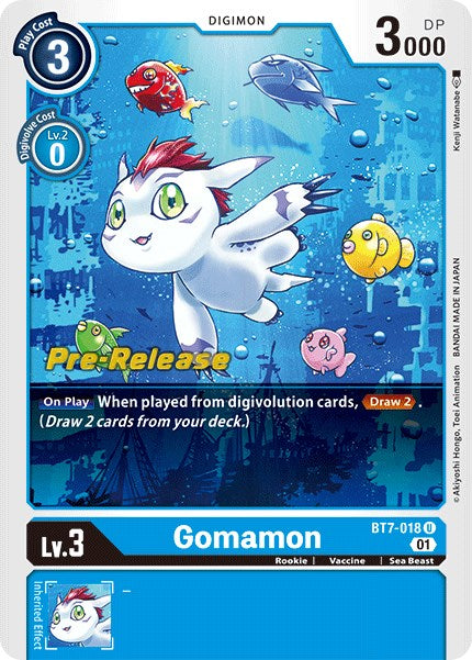 Gomamon [BT7-018] [Next Adventure Pre-Release Cards] | Shuffle n Cut Hobbies & Games