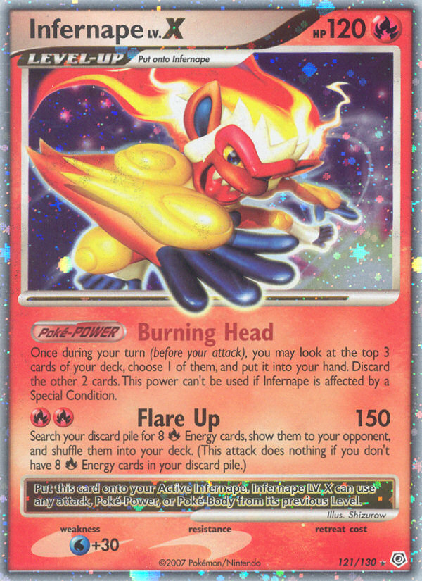 Infernape LV.X (121/130) [Diamond & Pearl: Base Set] | Shuffle n Cut Hobbies & Games