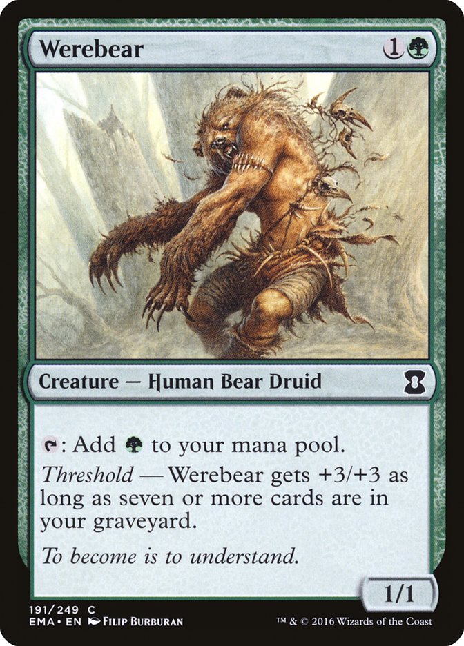 Werebear [Eternal Masters] | Shuffle n Cut Hobbies & Games