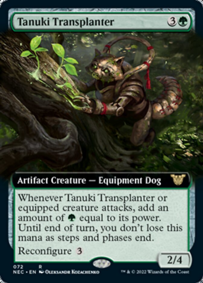 Tanuki Transplanter (Extended Art) [Kamigawa: Neon Dynasty Commander] | Shuffle n Cut Hobbies & Games