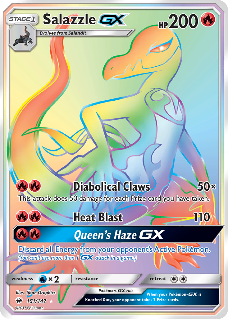 Salazzle GX (151/147) [Sun & Moon: Burning Shadows] | Shuffle n Cut Hobbies & Games