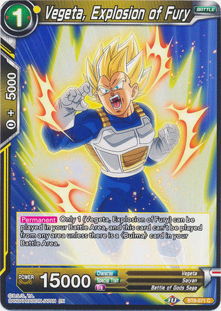 Vegeta, Explosion of Fury [BT8-071] | Shuffle n Cut Hobbies & Games