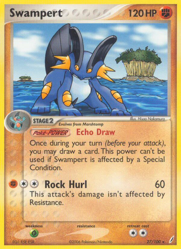 Swampert (27/100) (Theme Deck Exclusive) [EX: Crystal Guardians] | Shuffle n Cut Hobbies & Games