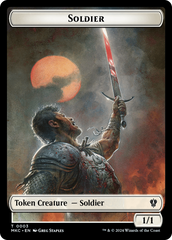 Soldier // Ogre Double-Sided Token [Murders at Karlov Manor Commander Tokens] | Shuffle n Cut Hobbies & Games