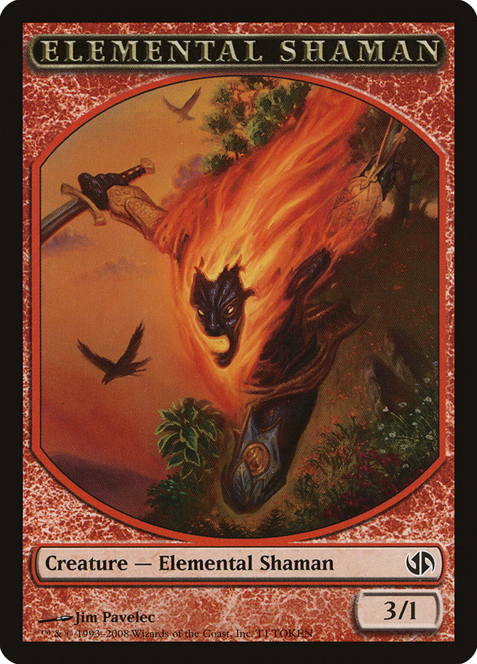 Elemental Shaman Token [Duel Decks: Jace vs. Chandra Tokens] | Shuffle n Cut Hobbies & Games