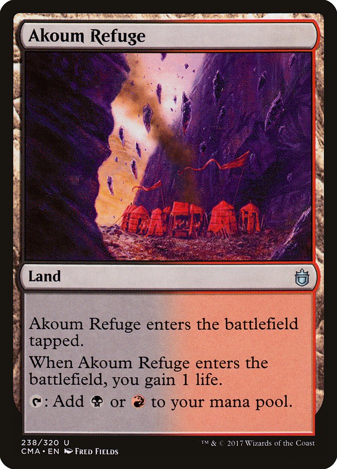 Akoum Refuge [Commander Anthology] | Shuffle n Cut Hobbies & Games