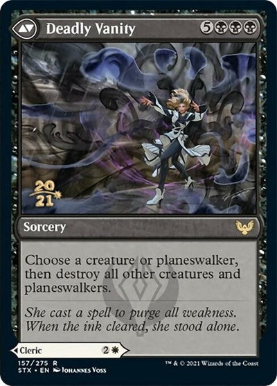 Selfless Glyphweaver // Deadly Vanity [Strixhaven: School of Mages Prerelease Promos] | Shuffle n Cut Hobbies & Games