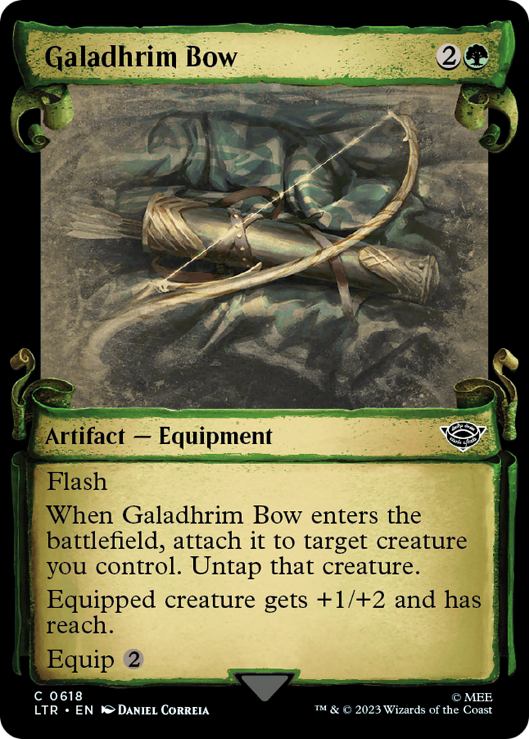 Galadhrim Bow [The Lord of the Rings: Tales of Middle-Earth Showcase Scrolls] | Shuffle n Cut Hobbies & Games