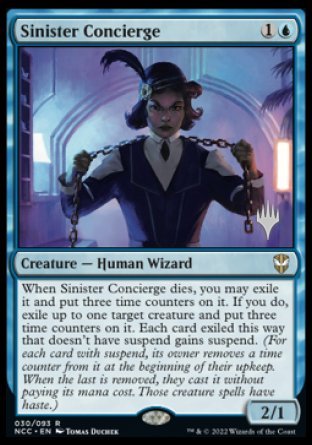 Sinister Concierge (Promo Pack) [Streets of New Capenna Commander Promos] | Shuffle n Cut Hobbies & Games