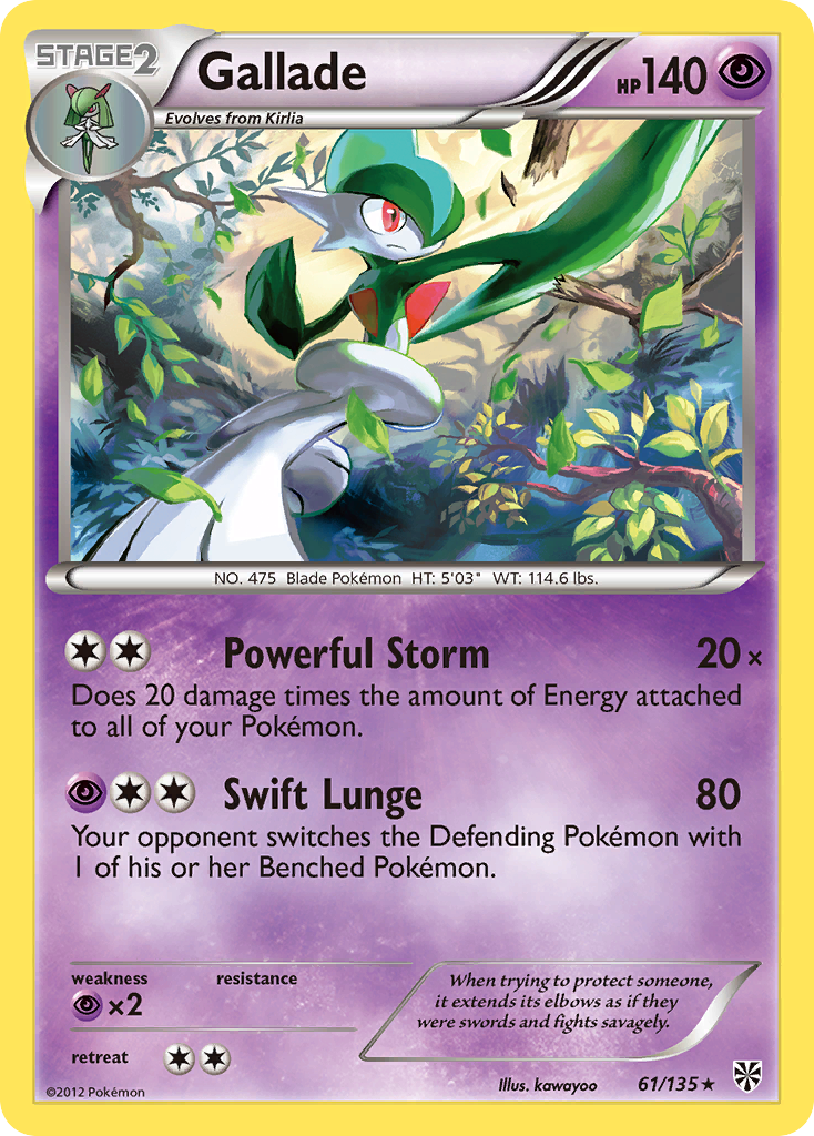 Gallade (61/135) [Black & White: Plasma Storm] | Shuffle n Cut Hobbies & Games