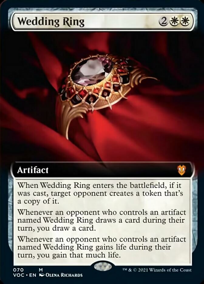 Wedding Ring (Extended Art) [Innistrad: Crimson Vow Commander] | Shuffle n Cut Hobbies & Games