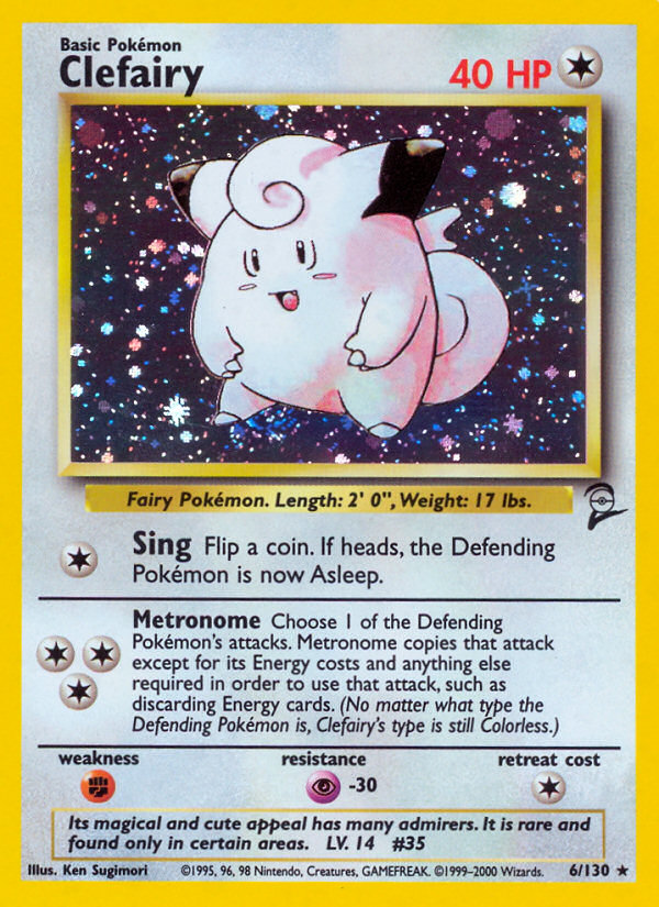 Clefairy (6/130) [Base Set 2] | Shuffle n Cut Hobbies & Games