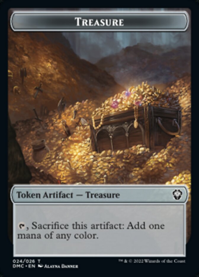 Treasure Token [Dominaria United Commander Tokens] | Shuffle n Cut Hobbies & Games