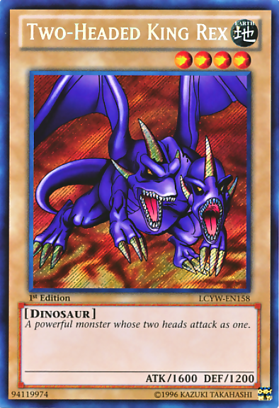 Two-Headed King Rex [LCYW-EN158] Secret Rare | Shuffle n Cut Hobbies & Games