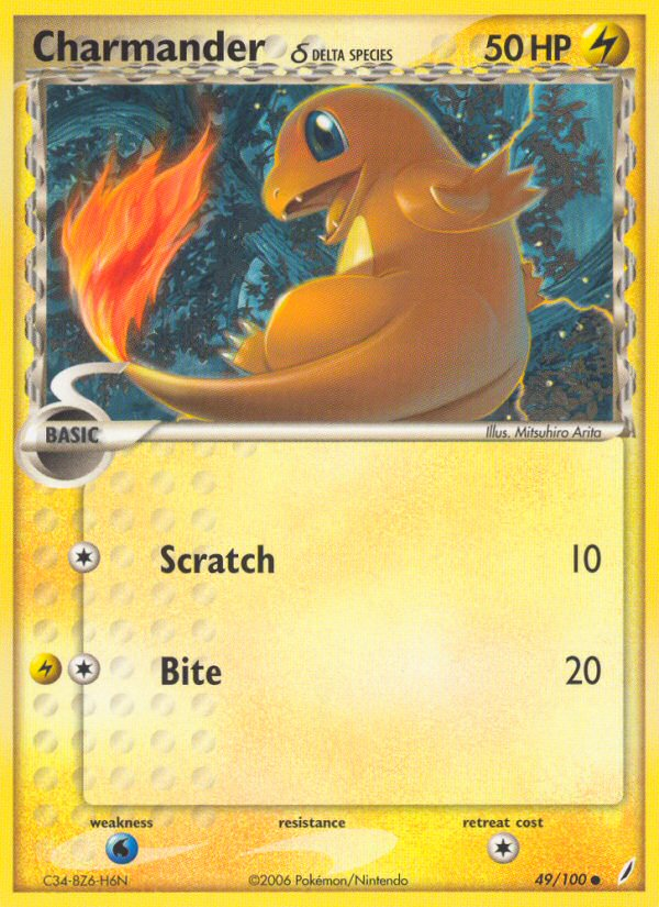 Charmander (49/100) (Delta Species) [EX: Crystal Guardians] | Shuffle n Cut Hobbies & Games