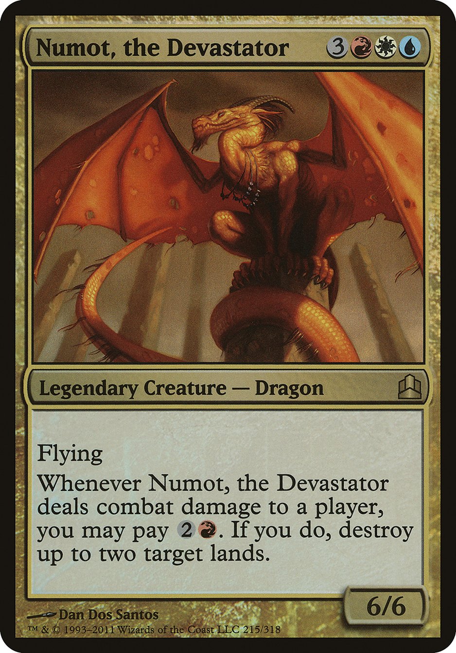 Numot, the Devastator (Oversized) [Commander 2011 Oversized] | Shuffle n Cut Hobbies & Games