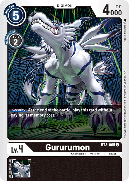 Gururumon [BT3-065] [Release Special Booster Ver.1.5] | Shuffle n Cut Hobbies & Games