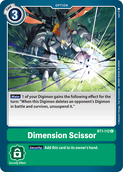 Dimension Scissor [BT1-112] [Release Special Booster Ver.1.0] | Shuffle n Cut Hobbies & Games