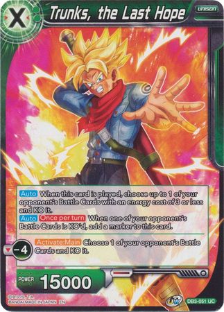 Trunks, the Last Hope [DB3-051] | Shuffle n Cut Hobbies & Games