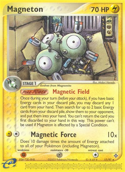 Magneton (17/97) [EX: Dragon] | Shuffle n Cut Hobbies & Games