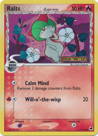 Ralts (61/101) (Delta Species) (Stamped) [EX: Dragon Frontiers] | Shuffle n Cut Hobbies & Games