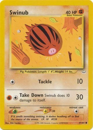 Swinub (57/64) [Neo Revelation Unlimited] | Shuffle n Cut Hobbies & Games