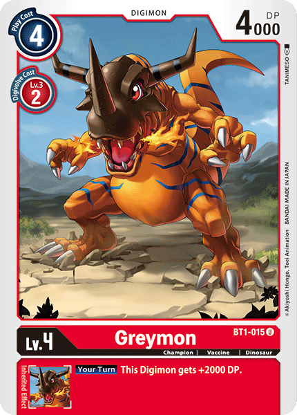 Greymon [BT1-015] [Release Special Booster Ver.1.0] | Shuffle n Cut Hobbies & Games