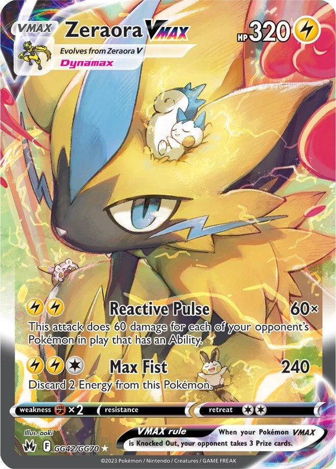 Zeraora VMAX (GG42/GG70) [Sword & Shield: Crown Zenith] | Shuffle n Cut Hobbies & Games