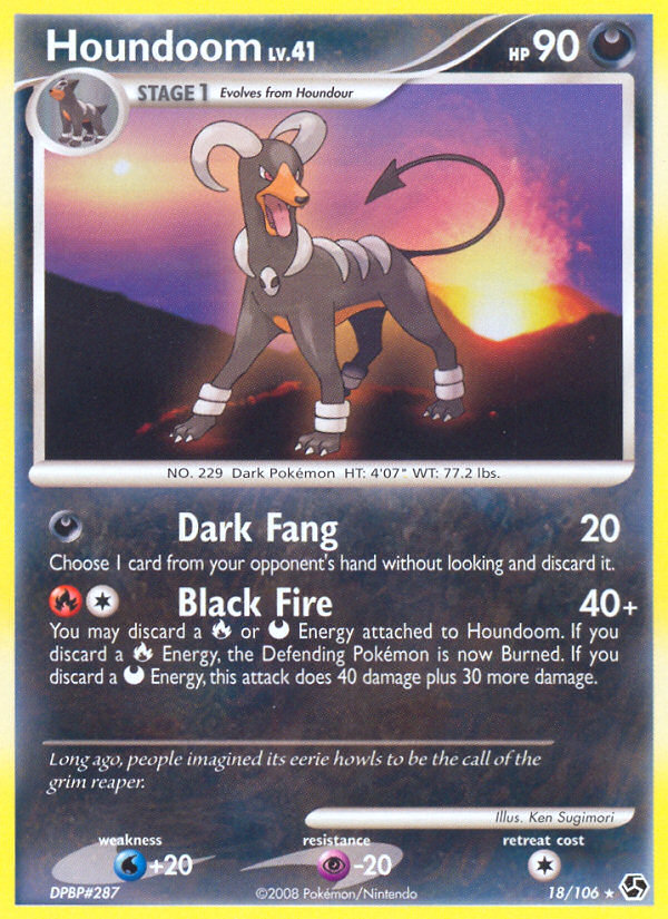 Houndoom (18/106) [Diamond & Pearl: Great Encounters] | Shuffle n Cut Hobbies & Games