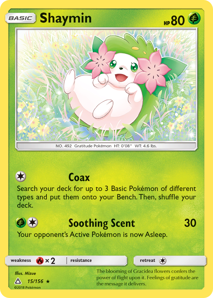 Shaymin (15/156) [Sun & Moon: Ultra Prism] | Shuffle n Cut Hobbies & Games