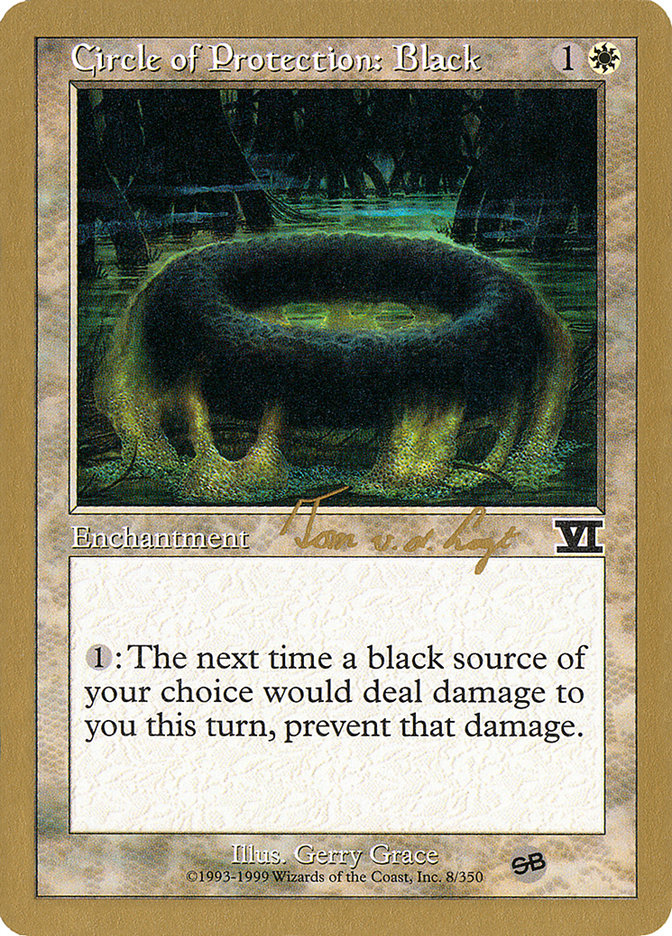 Circle of Protection: Black (Tom van de Logt) (SB) [World Championship Decks 2000] | Shuffle n Cut Hobbies & Games