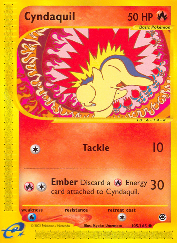 Cyndaquil (105/165) [Expedition: Base Set] | Shuffle n Cut Hobbies & Games