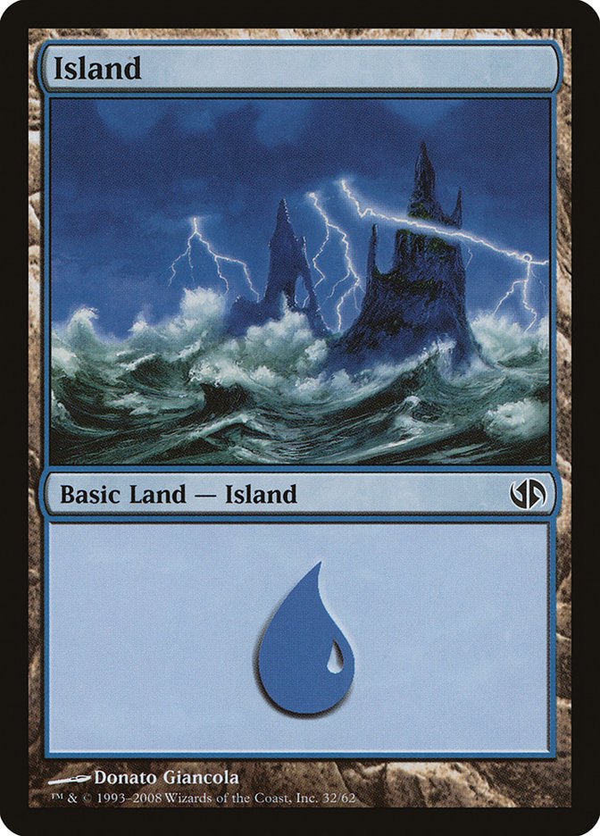Island (32) [Duel Decks: Jace vs. Chandra] | Shuffle n Cut Hobbies & Games