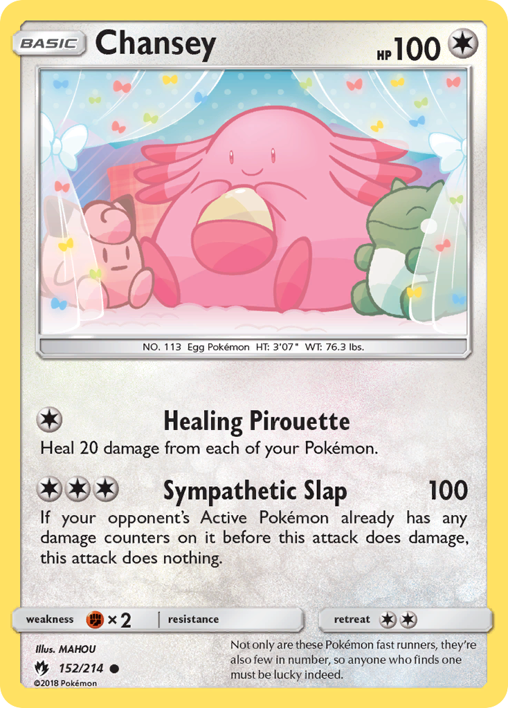 Chansey (152/214) [Sun & Moon: Lost Thunder] | Shuffle n Cut Hobbies & Games