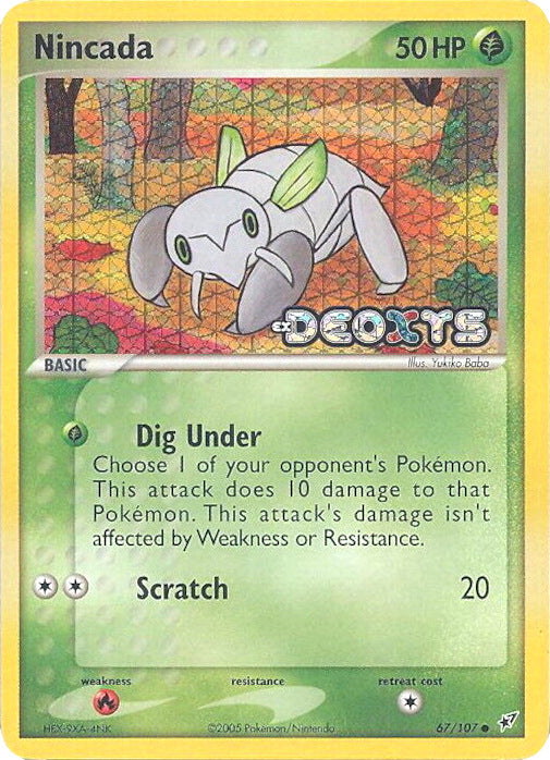 Nincada (67/107) (Stamped) [EX: Deoxys] | Shuffle n Cut Hobbies & Games