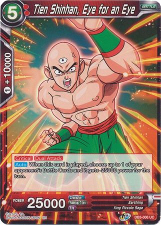 Tien Shinhan, Eye for an Eye [DB3-006] | Shuffle n Cut Hobbies & Games