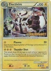 Electivire (20/102) (Staff Prerelease Promo) [HeartGold & SoulSilver: Black Star Promos] | Shuffle n Cut Hobbies & Games