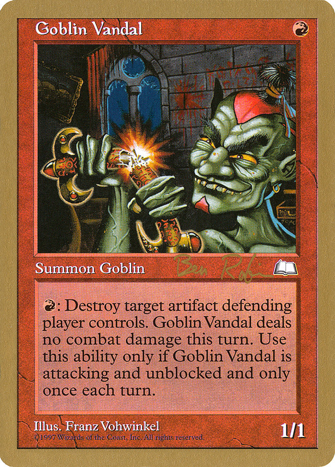 Goblin Vandal (Ben Rubin) [World Championship Decks 1998] | Shuffle n Cut Hobbies & Games